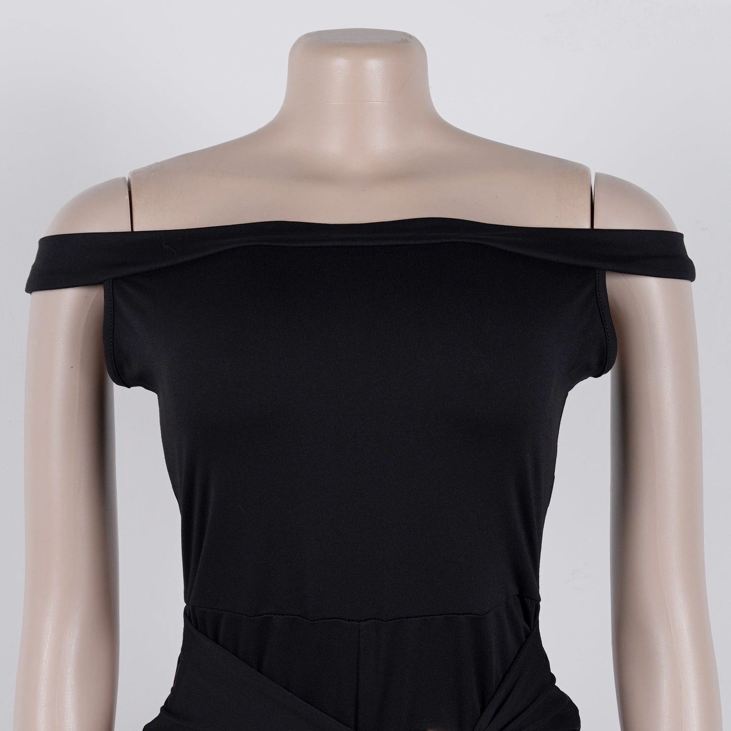 Off-Shoulder Black Jumpsuit