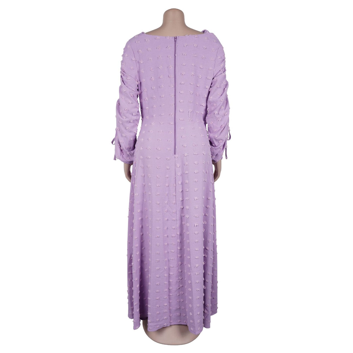 Elegant Maxi Dress with Draped Neckline