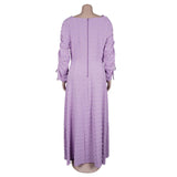 Elegant Maxi Dress with Draped Neckline