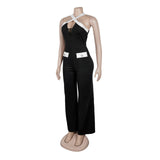 Jumpsuit with Accents and Pockets