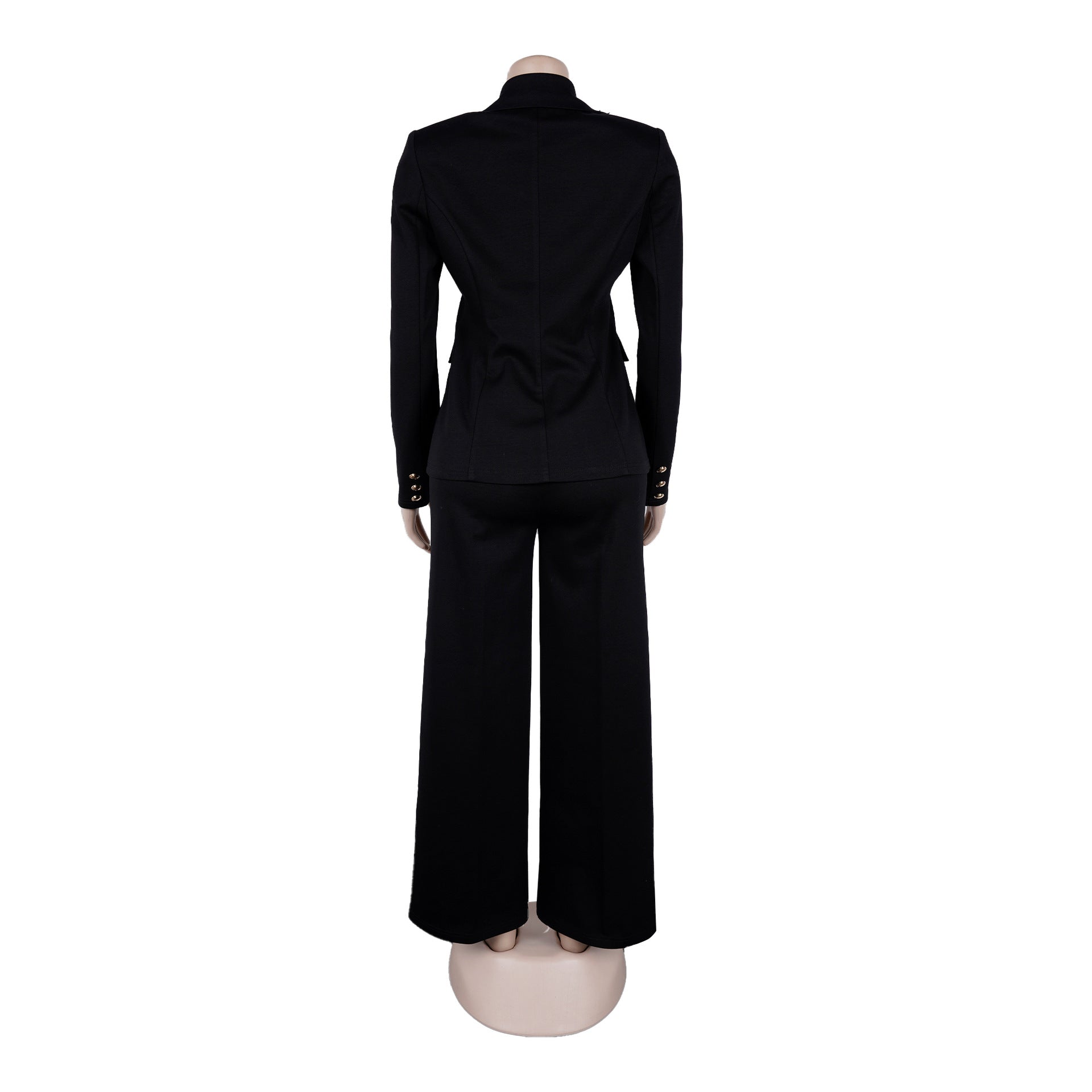 Embellished Suit and Wide-Leg Pants
