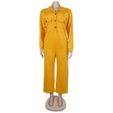 Oversized Utility Jumpsuit with Pockets