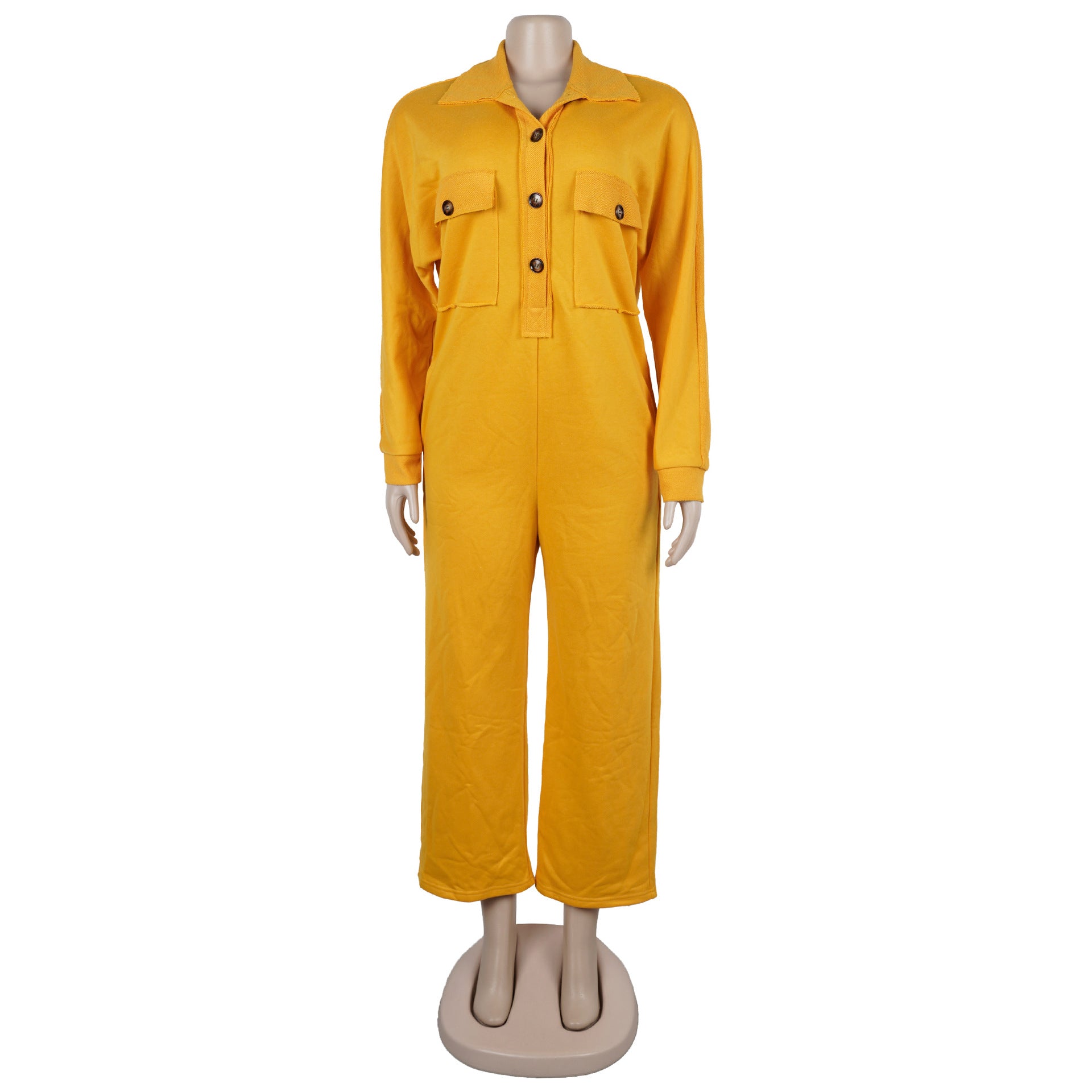 Oversized Utility Jumpsuit with Pockets