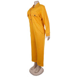 Oversized Utility Jumpsuit with Pockets