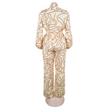 Abstract Print Lounge Set