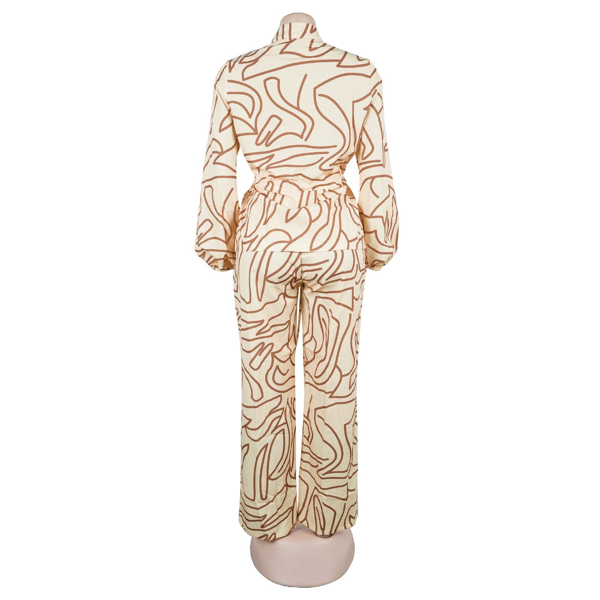 Abstract Print Lounge Set