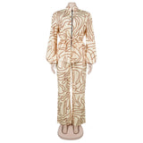 Abstract Print Lounge Set