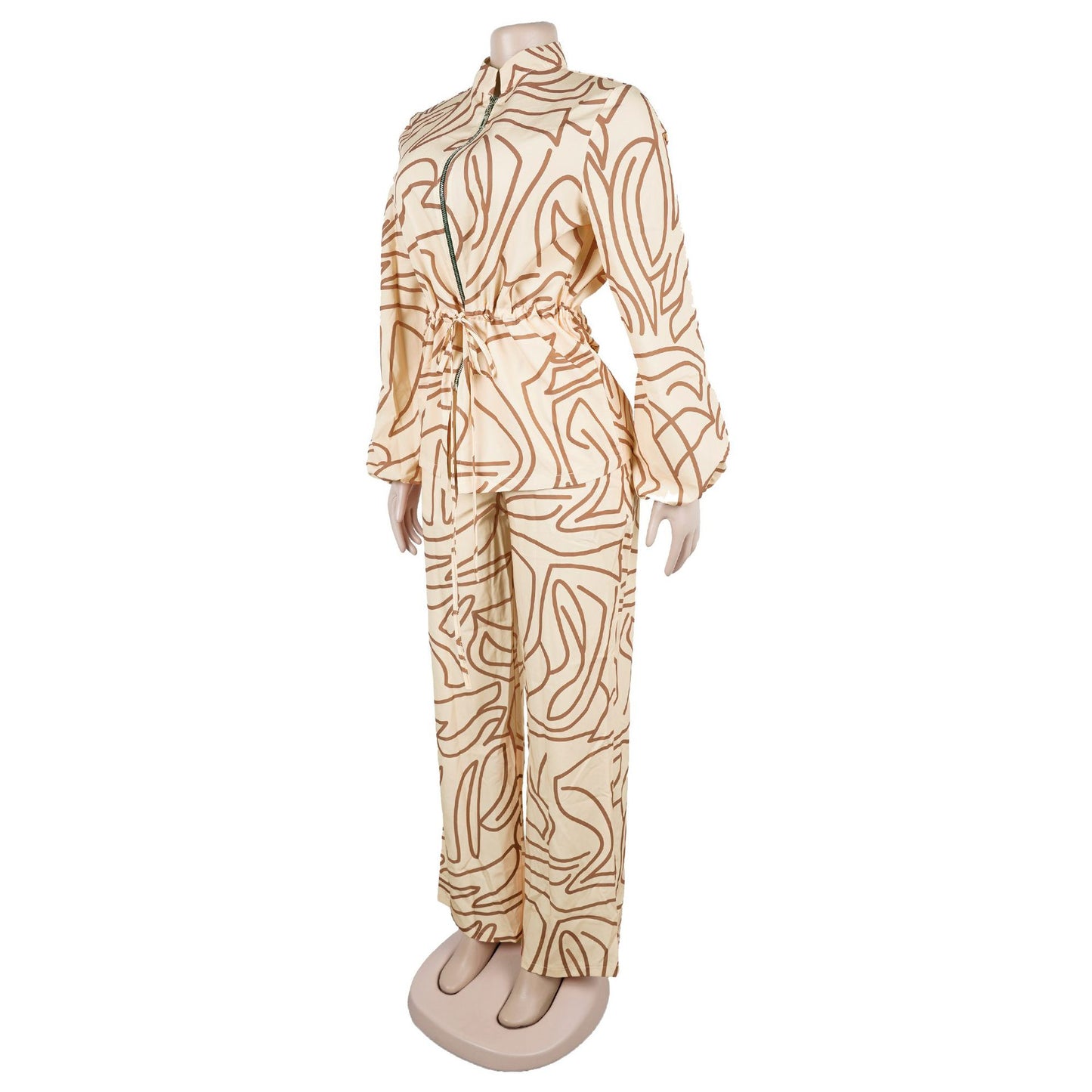 Abstract Print Lounge Set