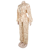 Abstract Print Lounge Set