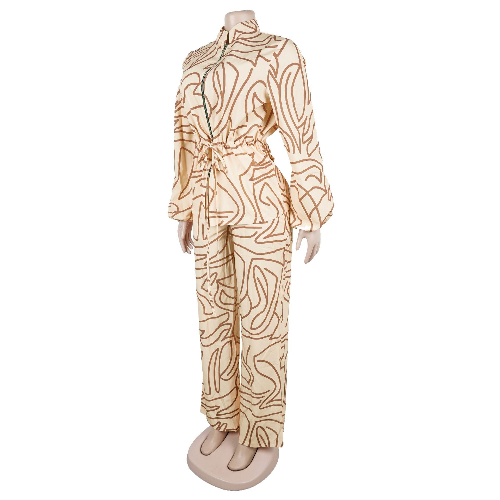 Abstract Print Lounge Set
