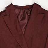Blazer Suit with Wide-Leg Pants