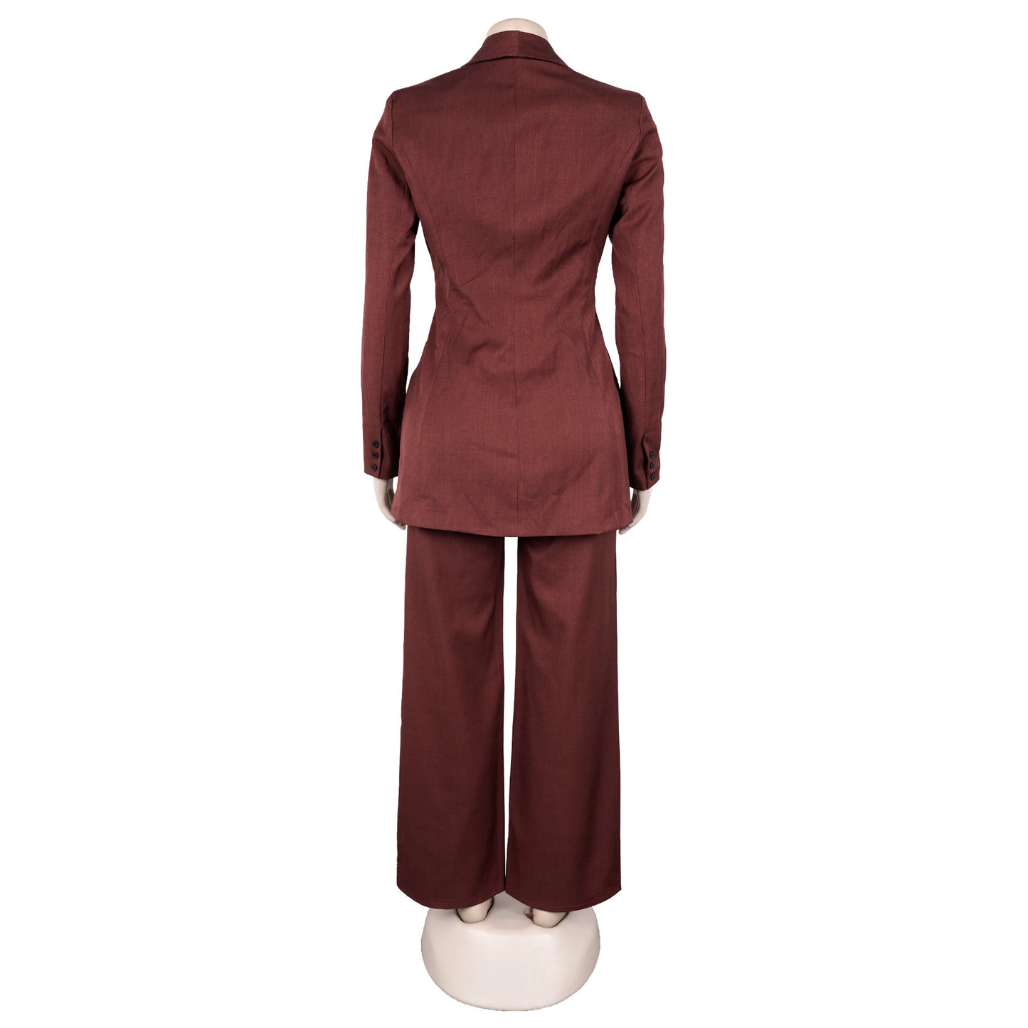 Blazer Suit with Wide-Leg Pants
