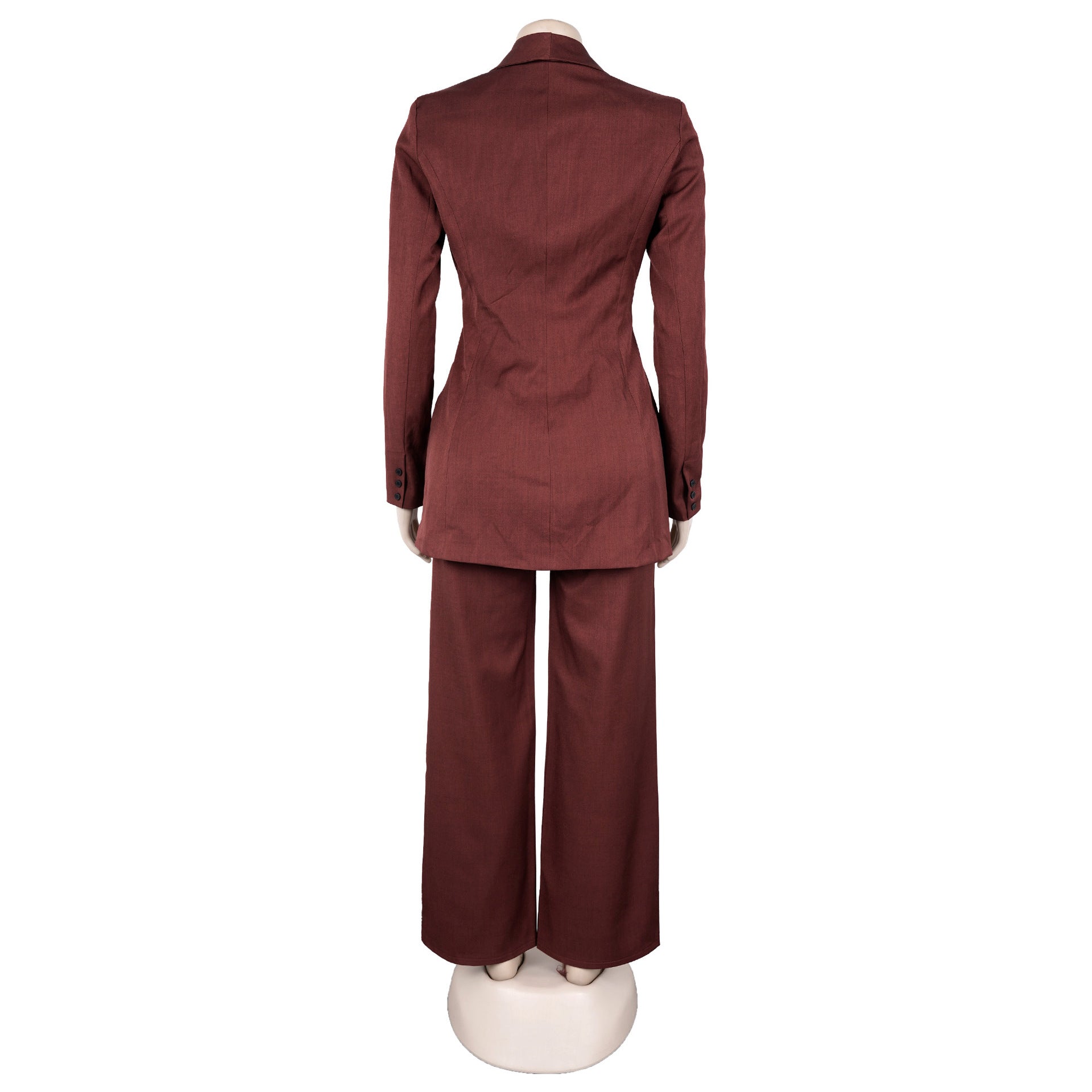 Blazer Suit with Wide-Leg Pants