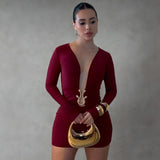 Mini Dress with Long Sleeves