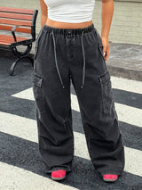 Cargo Pants with Drawstring Waist
