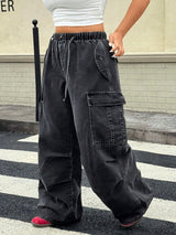 Cargo Pants with Drawstring Waist