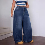 Oversized Wide-Leg High-Waisted Pants