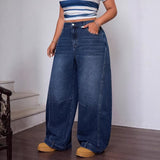 Oversized Wide-Leg High-Waisted Pants