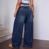Oversized Wide-Leg High-Waisted Pants