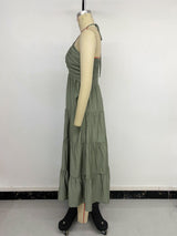 Tiered Maxi Dress with Spaghetti Straps