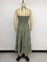 Tiered Maxi Dress with Spaghetti Straps