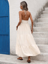 Boho Chic Maxi Dress with Details