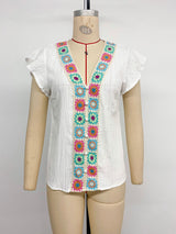 Boho V-Neck Sleeveless Top