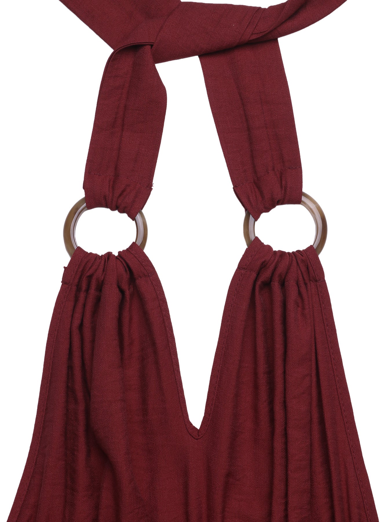Wide-Leg Jumpsuit with Ring Detail