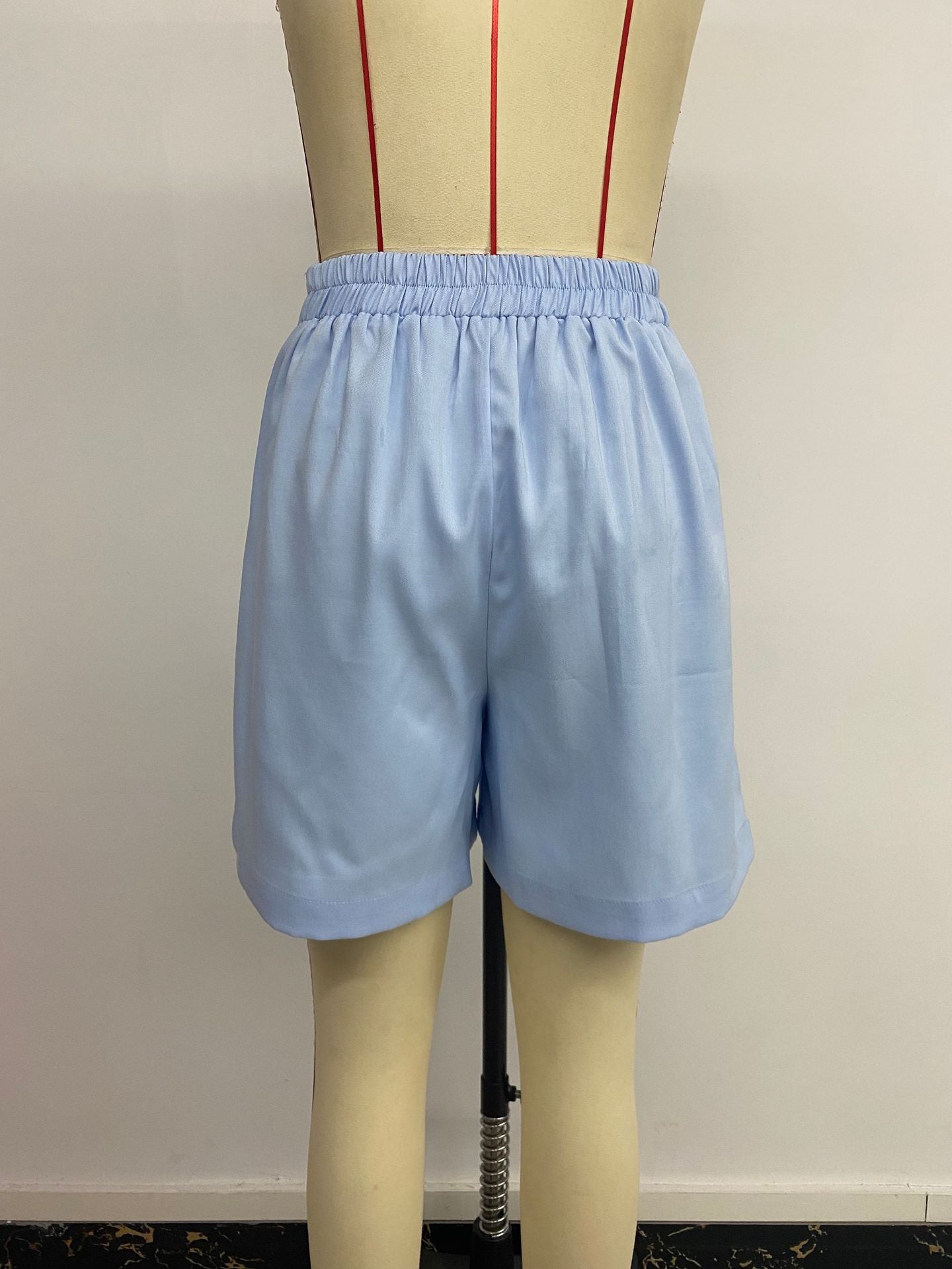 High-Waisted Pleated Shorts