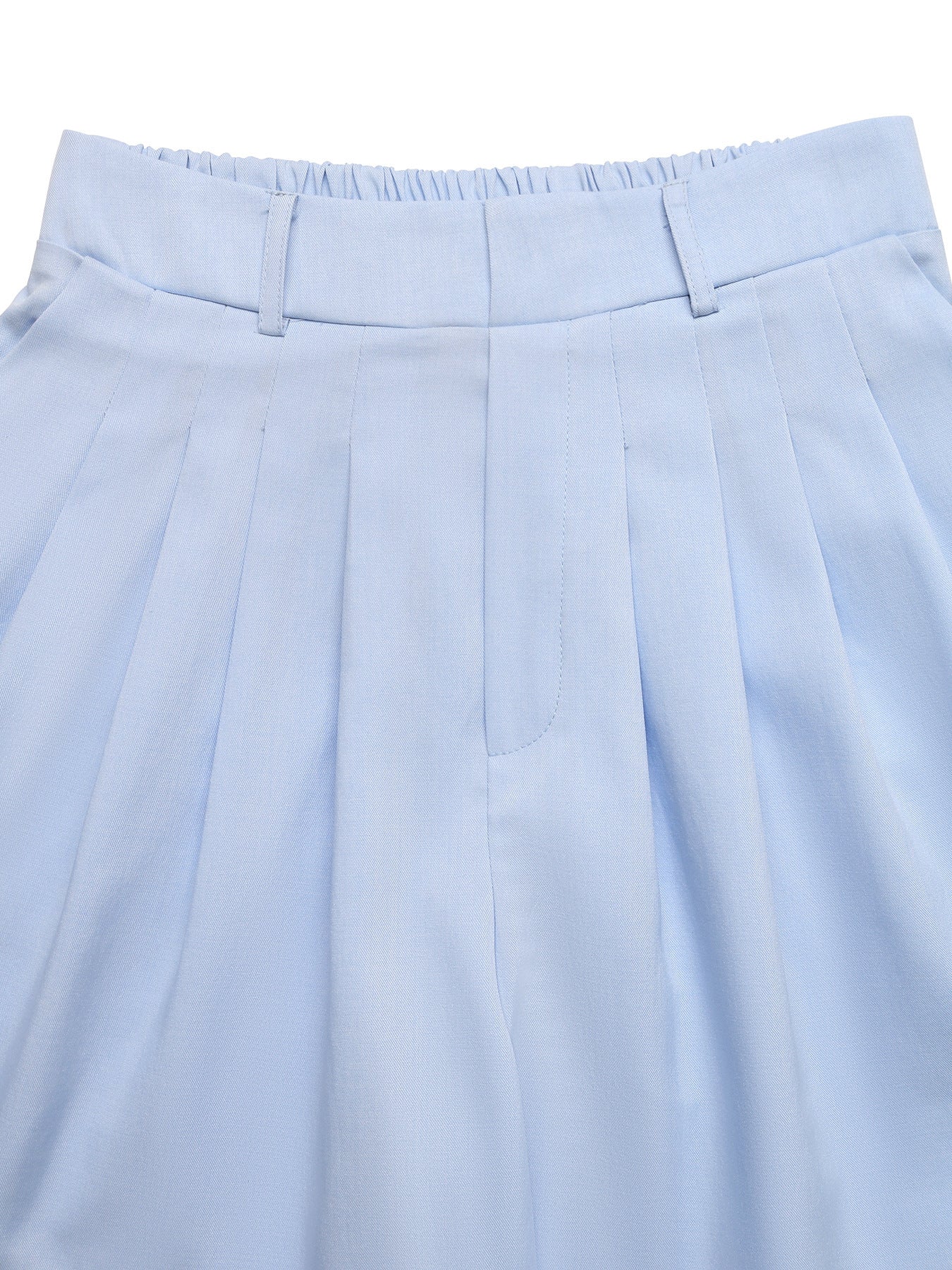 High-Waisted Pleated Shorts