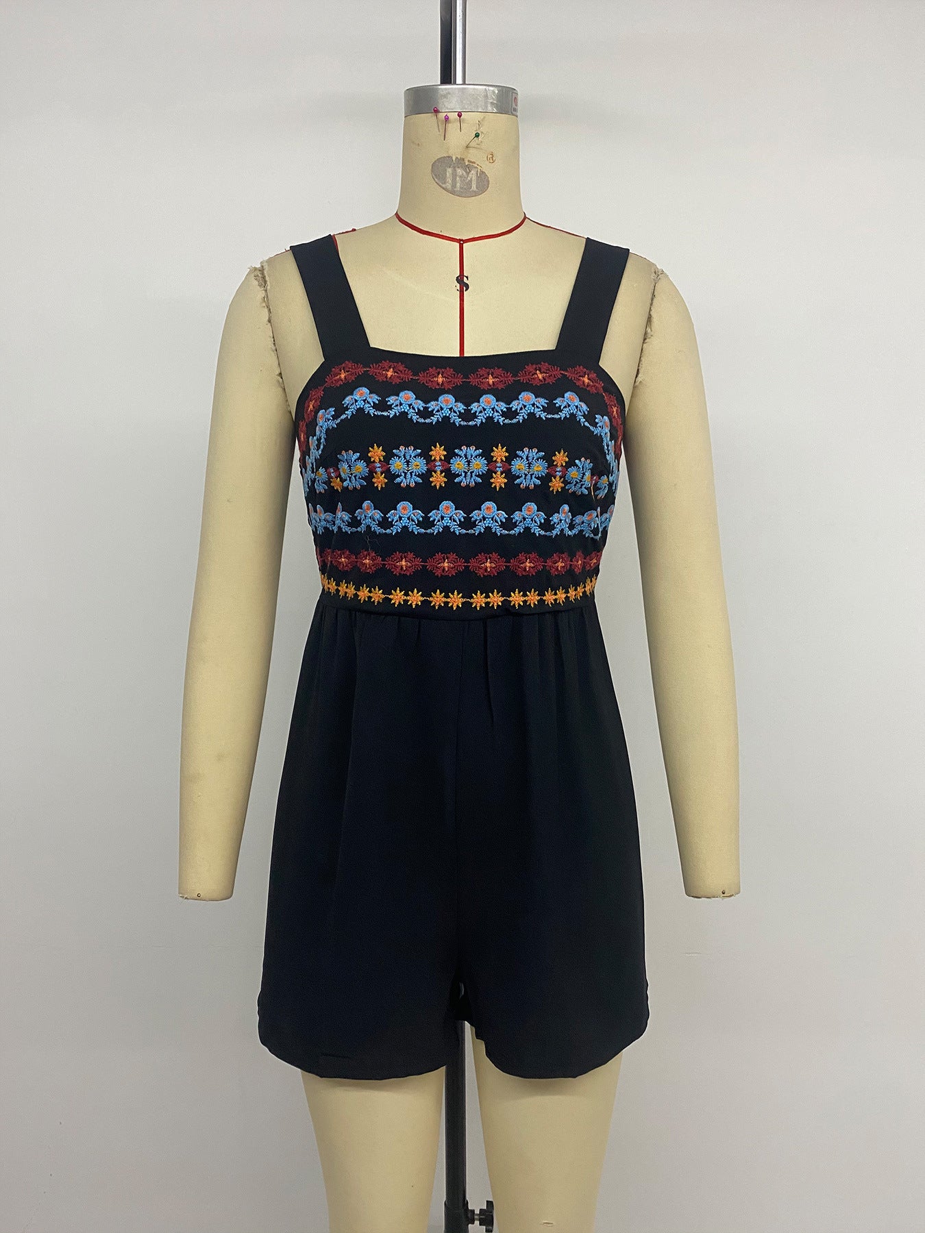 Boho-Style Sleeveless Jumpsuit