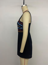 Boho-Style Sleeveless Jumpsuit