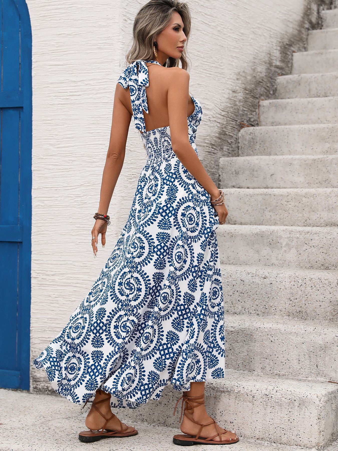 Bohemian Pattern Maxi Dress