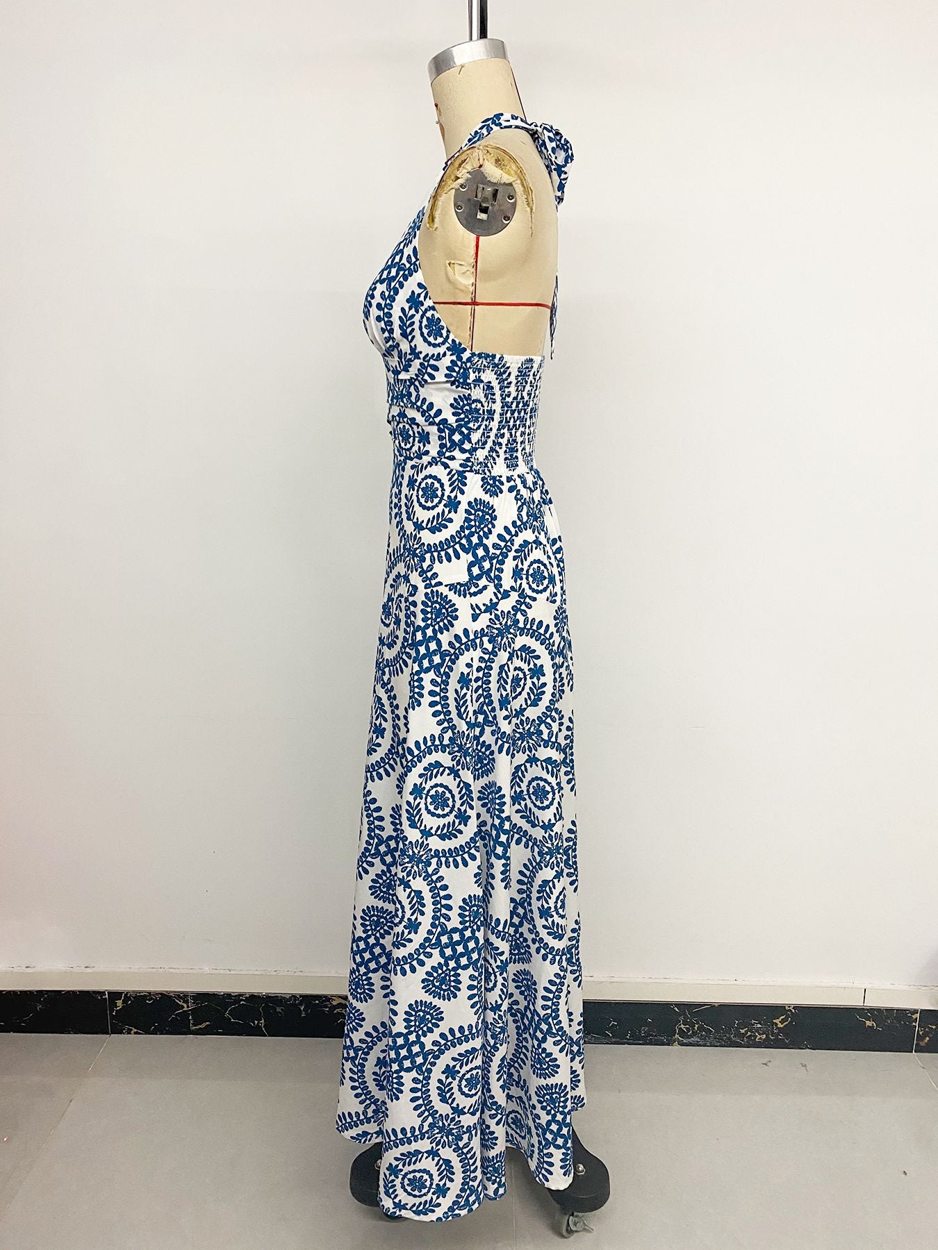 Bohemian Pattern Maxi Dress