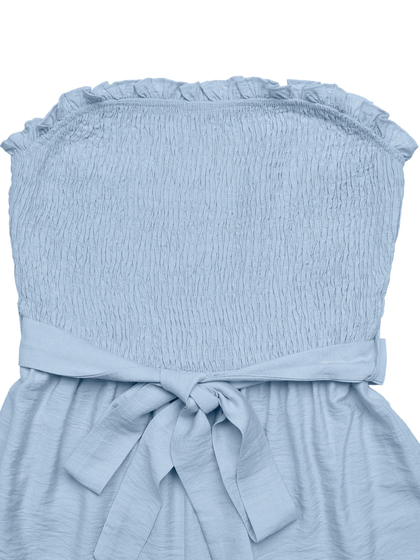 Ruffled Strapless Summer Romper