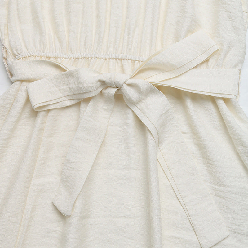 Floral-Detail Sleeveless Maxi Dress