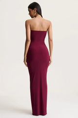 Strapless Ruched Maxi Dress