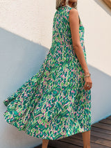 Vibrant Abstract Maxi Dress