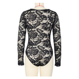 Lace Long-Sleeve Bodysuit