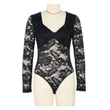 Lace Long-Sleeve Bodysuit