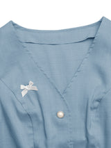 Sleeveless Blazer and Shorts Set