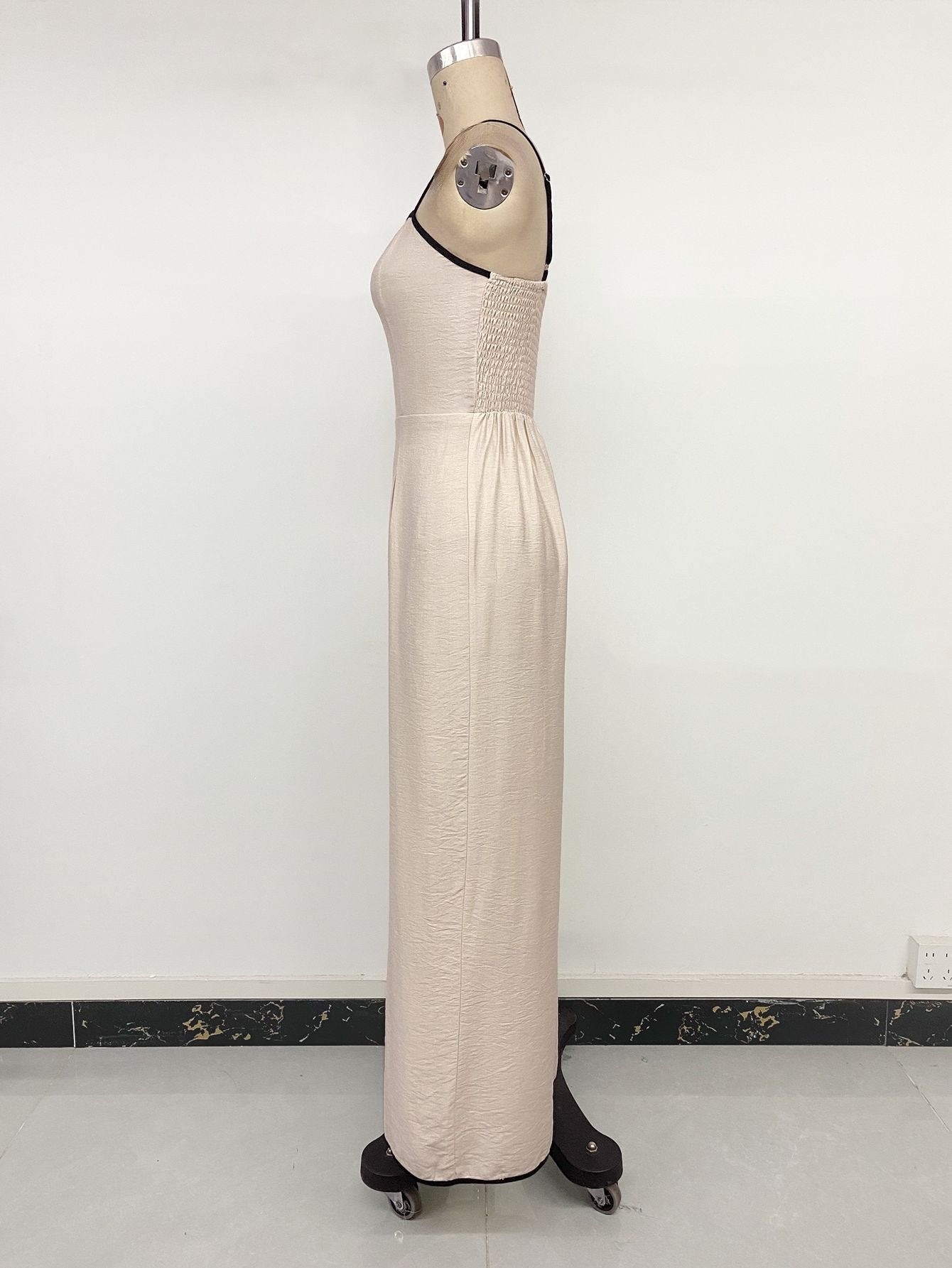 Pleated Wide-Leg Jumpsuit