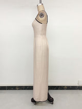 Pleated Wide-Leg Jumpsuit