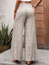 Bohemian Wide-Leg Printed Pants