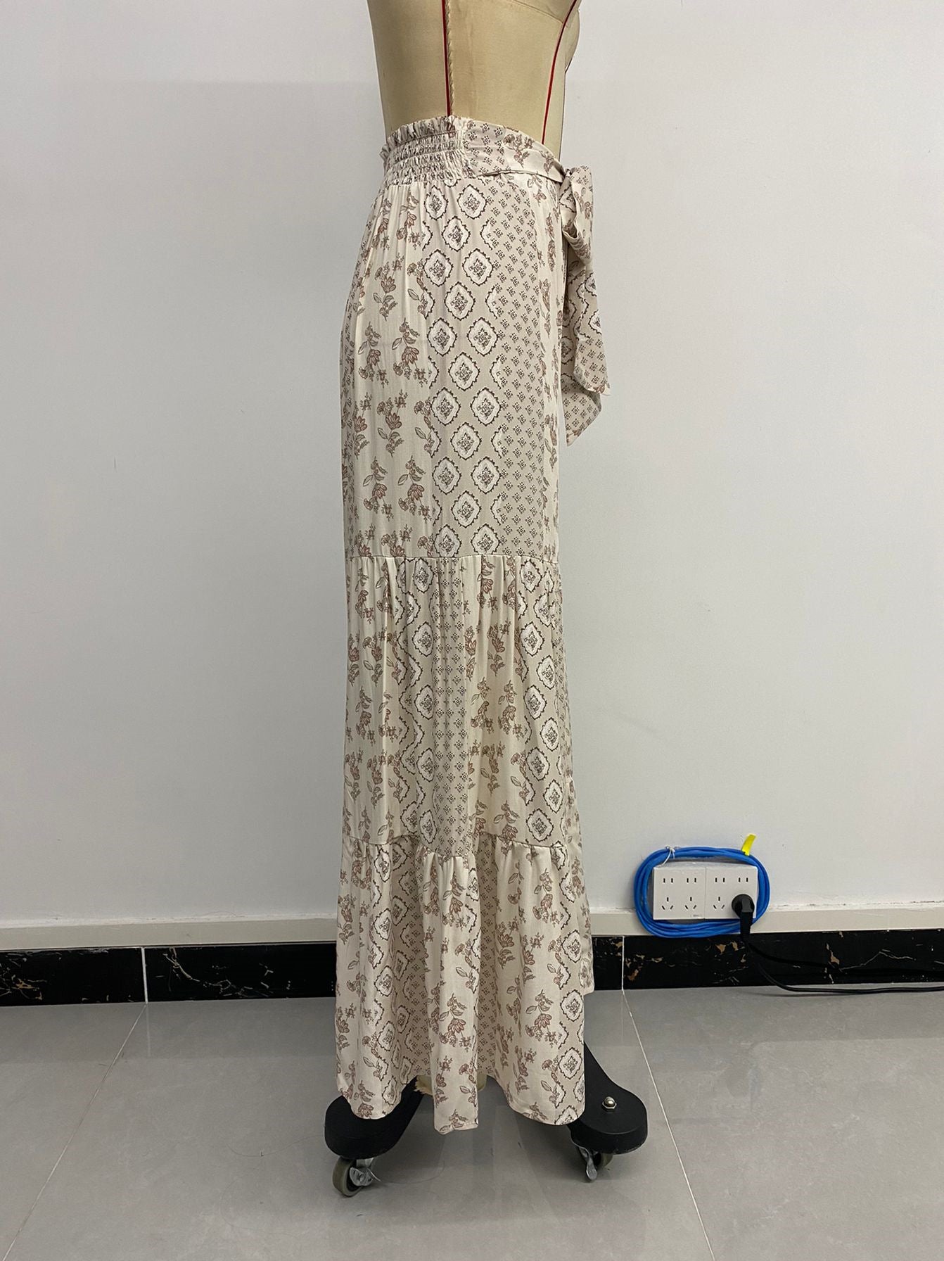 Bohemian Wide-Leg Printed Pants
