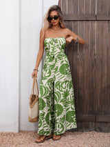 Strapless Floral Jumpsuit