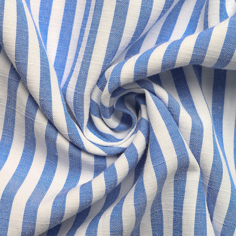 Striped Dress with Ruffle Details