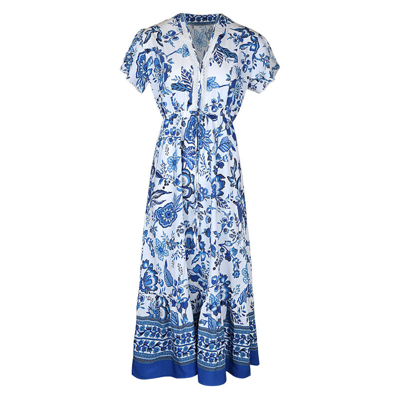 Floral Maxi Dress with Pockets
