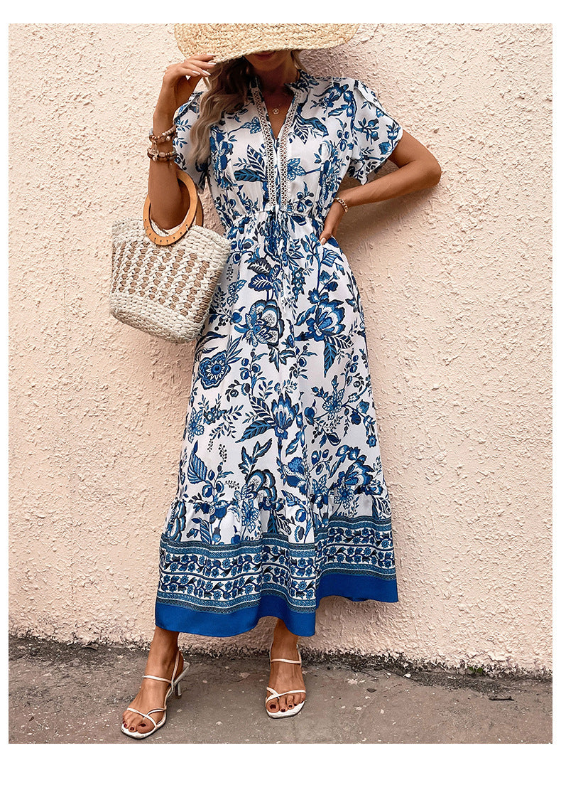 Floral Maxi Dress with Pockets