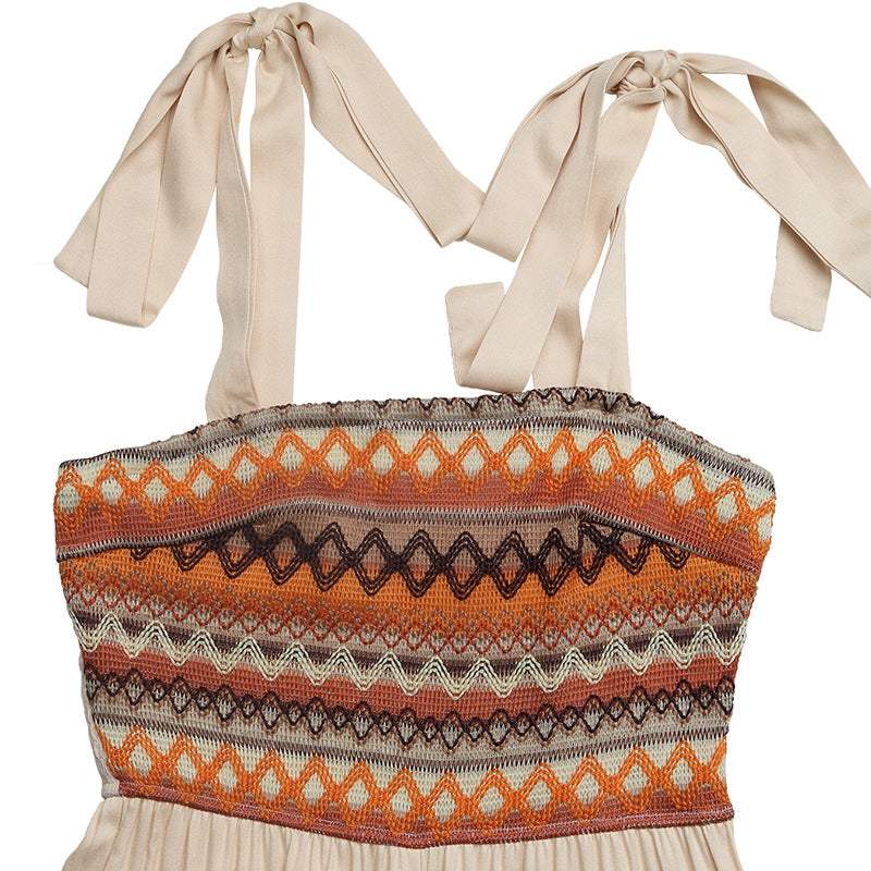 Boho-Chic Sleeveless Jumpsuit